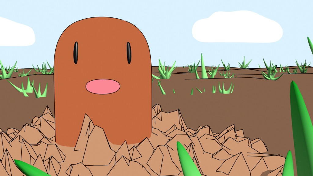 A Diglett on the desert preview image 2